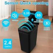 Bathroom Trash can,Smart Touchless Trash Can,Automatic Motion Sensor Trash Bin w