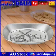 8Pcs Tinplate Fruit Plate Retro Boat Shaped Melon Seeds Snack Tray (Coffee House