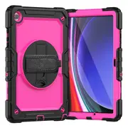 MCC Shockproof Samsung Galaxy Tab A9+ Plus 11" Strap Case Cover Coloured PC X210 X215 [Magenta]