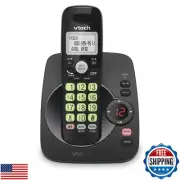 VTech DECT 6.0 Cordless Phone with Answering Machine, Blue-White Display, Bac