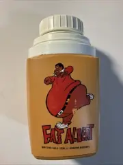 Vintage 1973 Fat Albert Lunchbox Thermos Bill Cosby Kids King-Seeley No Lid Top