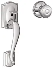 Schlage FE285-CAM-GEO Camelot Lower Handleset Featuring the - Chrome
