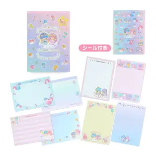 【SANRIO 三麗鷗】彩色便條本 附貼紙 雙子星 KikiLala 星座