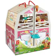 25pc Hape Pony Ranch Barn Stable Club Doll House Kids/Childrens Playset Toy 3y+