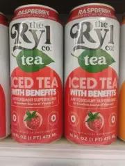 Ryl Iced Tea, Raspberry, Antioxidant Superblend, Zero Sugar, 2 Pack (16oz)