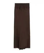 Calf Bias midi skirt IT40 Black