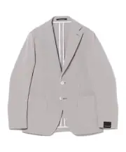 (ASK availability First) BEAMS G-DAKAR Stretch Cotton Nylon Seersucker Stri new