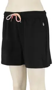 Volcom Truly Stoked 4" Women's Walk Shorts - Black - New