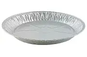 Handi-Foil 12" Extra-Deep Aluminum Pie Pan 100 Pack -Disposable Baking Plate Tin