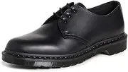 [Dr. Martens] Unisex 1461 Mono 3-Eye Shoe Smooth Leather, Black, UK