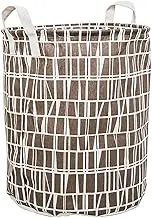 NUZAMAS Laundry Basket Bathroom Storage Laundry Bag Round Large Canvas Fabric Storage Basket Collapsible Dirty Clothes Organizer for College Dorm Bedroom Bathroom(Plaid)