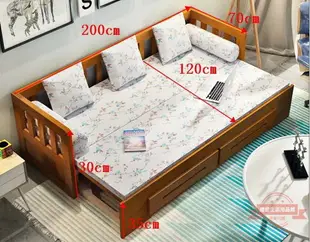 實木沙發床客廳可折疊多功能坐臥兩用單人1.2m小戶型1.5雙人1.8米