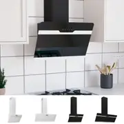 Wall Range Hood Kitchen Cooker Hood Steel and Tempered Glass Black vidaXL