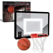 The LED Light-Up Basketball 18 Inch Hoop Sports Game with Mini Ball for Indoo...