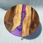 21" Epoxy Table Top , Epoxy Resin Side Modern Home Furniture