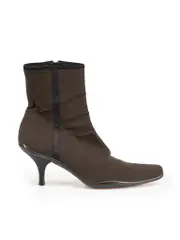 Brown Heeled Ankle Boots