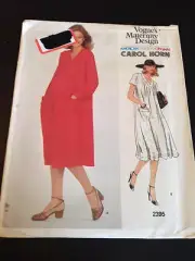 Vogue 2395 Uncut Sewing Pattern, Misses' Maternity Dress, Size 8, Carol Horn