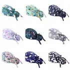 Ponytail Holder Nursing Hats With Buttons Turban Hats Women & Men