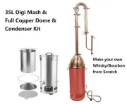 New 35L Digi-mash & Full Copper 2-in-1 Dome and Condenser Kit For Whisky Making