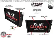 QR 3 Row DP Black Finish Radiator,1.5,1.5 for 1984-1990 Chevrolet S10 Small LS (for: Chevrolet)