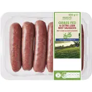 Macro Grass Fed 6 Extra Lean Beef Sausages 500g