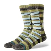 NIRVANA smiley stripe Stance SOCKS Adult Size M Crew Socks 54 h