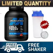 MUSCLETECH CELL TECH 2.7KG FRUIT PUNCH //MUSCLE CELLTECH 6LB CREATINE BCAA SIZE