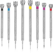 8 Piece Precision Screwdriver Set, 0.6-1.6 mm Hardness Steel Phillips Screwdriver Set, Flat Head Screwdriver, for Eyeglasses, Watch Repair, Jewellery Making, Computer, Laptop, Phone Repair(8 Size)