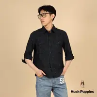 在飛比找momo購物網優惠-【Hush Puppies】男裝 襯衫 美式經典格紋七分袖貼