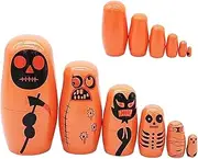Russian Stacking Dolls - Wooden Nesting Dolls Decoration Six Layers Russian Doll - Halloween Decorations Doll, Nesting Doll for Birthdays, Halloween, Holidays