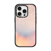 iPhone 16 Pro Impact Case MagSafe Compatible Girly Glam Rose Gold Glitter Holographic Iridescent Ombre Gradient