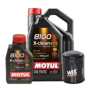 6L Motul 8100 X-CLEAN EFE 5W30 Wix Filter Engine Motor Oil Change Kit API SN (for: Honda)