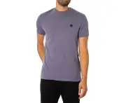 Timberland Men's Slim Fit Embroidered Logo T-Shirt - Blue