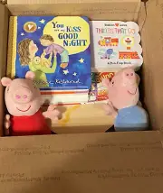 (7)Pre-School Book(5-Flap),(2)Wood,Puzzles,(2) Pig,Plush,Press Tummy & Oink!￼