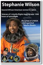 Stephanie Wilson - NEW NASA African American Astronaut Space Exploration POSTER