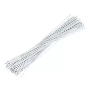 50PCS 20AWG Double-Ended Tinned Connector Wire 1 Pin 20CM Jumper Wire White