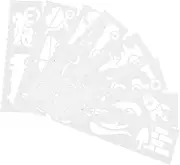 1 Set Vehicle Drawing Templates Durable Traffic System Stencils for Crafting Painting Wall Creative DIY Card Making for Childrens Imagination Development