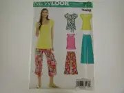 New Look Pattern 6787 Misses Top & Pants/size 8-18/uncut