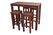 Patio 5 Piece Bar Setting Outdoor Dining Set