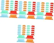 SEWACC 4sets Detachable File Folder Tabs Easy to Use for Sorting and Storing Documents 40pcs*4