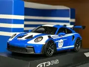 1/43 Custom Spark Porsche 911 992 Gt3Rs Blue/White 1 43 Minicar