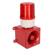 Industrial Siren Alarm Horn Strobe Flashing Alarm Siren AC110V 120dB Fire Ala...