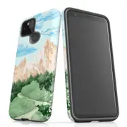 For Google Pixel 5 Case Tough Protective Cover Mountainous Nature