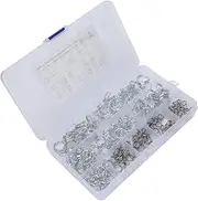 150pcs Double Wire Hose Spring Clip Clamp Durable Hose Spring Clips for Automotive Agriculture and Construction Use High Efficiency and Resistant Design