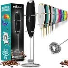 ElitaPro Powerful Milk Frother Wand - Handheld Coffee Frother - Mini Foam Maker