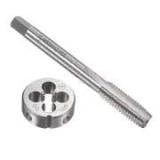 M8 x 1.25mm Metric Left Hand Tap & Die Set Machine Thread Tap with Round Die