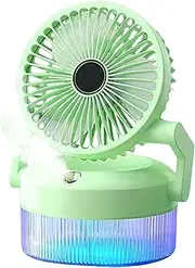 Nexusectar Portable Evaporative Fan, USB Rechargeable Air Circulator, Versatile Foldable Illuminated for Tent, School, Outdoor, Fitness, Camping, Garden, Desk