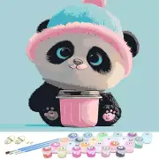 Paint by Number for Adults/Kids Beginner Students On Canvas,Cute Panda DIY Oi...