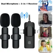 3.5mm Mini Lavalier Wireless Microphone Audio Video Recording For Android/iphone