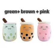 3pcs/set Packs Wholesale Boba Plush Toy Panda Rabbit Bubble Tea Stuffed Animal Plushie Pillow Kid Gift Soothe Doll Dropshipiing